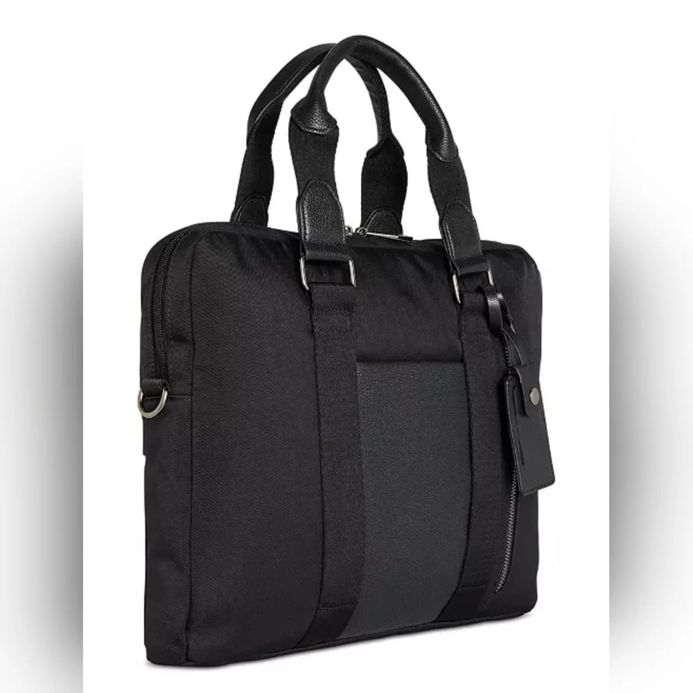 Alfani Alfatech Briefcase Laptop Bag For Travel or Work Black NWT